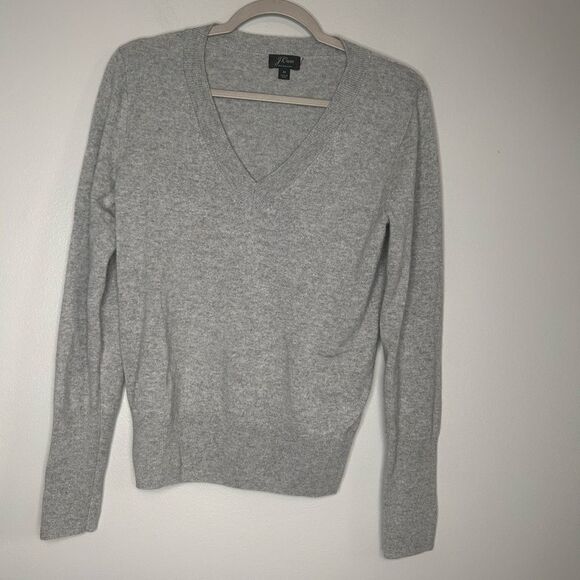 J.crew Cashmere V-neck fitted sweater - Picture 1 of 3